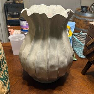 Hearth & Hand with Magnolia 16” Ceramic Vase (large) - Sour Cream